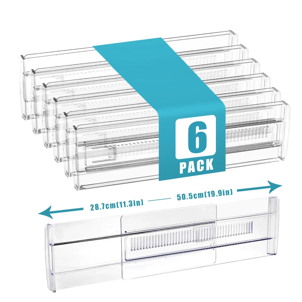 Expandable Drawer Organizers 6-Pack