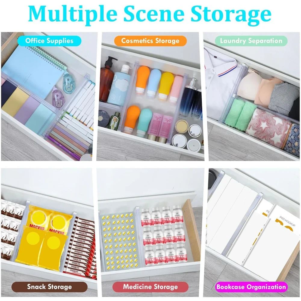 Expandable Drawer Organizers 6-Pack