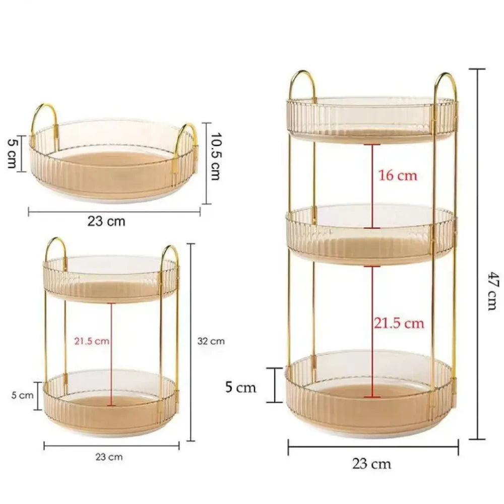 Gold Rotating Organizer