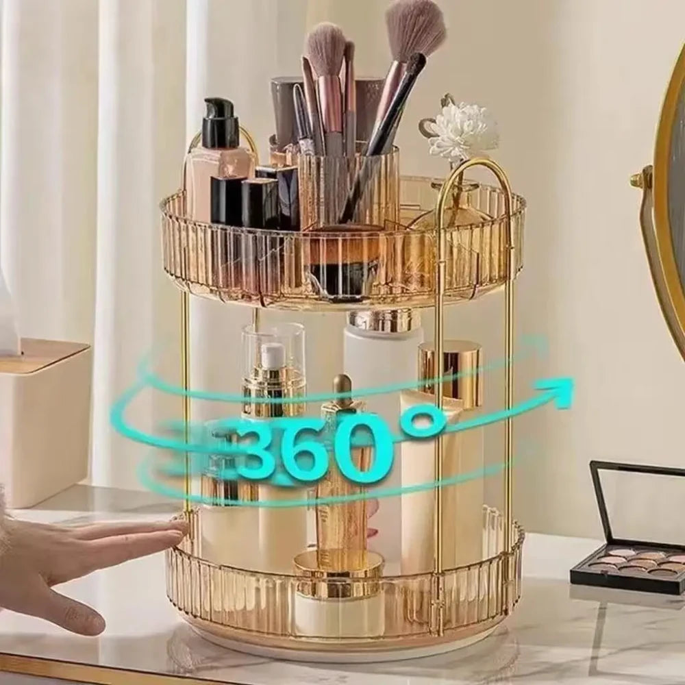 Gold Rotating Organizer